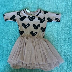 Huxbaby Girls' Mauve Tulle Dress 3T